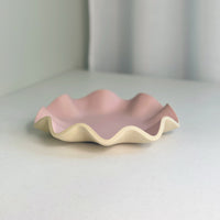 FLOUNCES bowl. rose.
